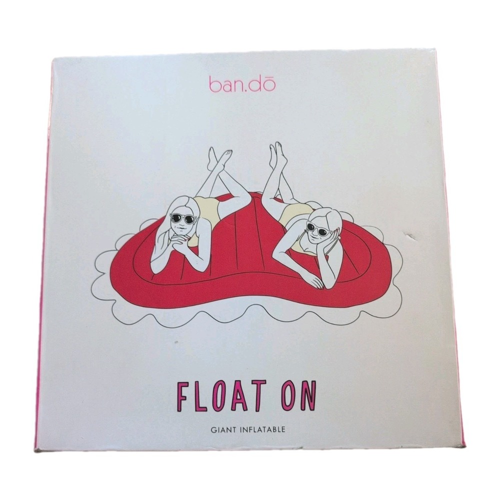 Float On Giant 70" Pool Inflatable Red Heart By Ban.do - New